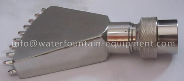 DN25 Adjustable Fountain Head Nozzles , Double Peacock Tail High Pressure Water Nozzle