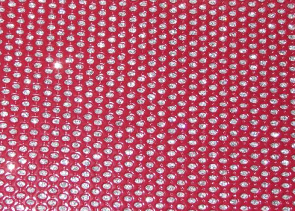 Eco Pvc Material Perforated Leather Fabric Microfiber Punching Hole Design