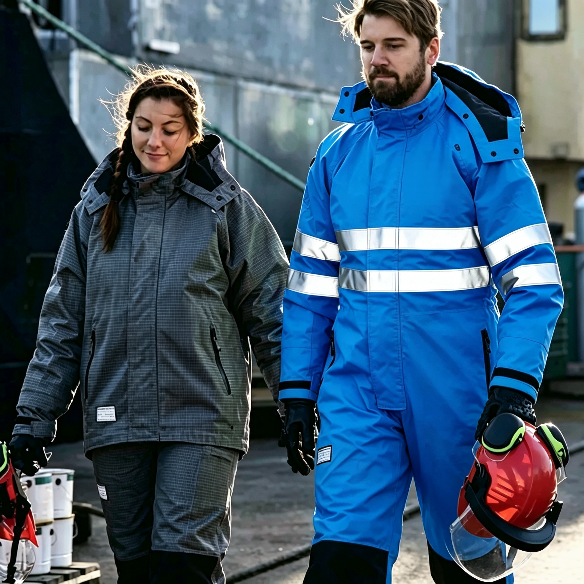 Hooded Design Protection Overall Lightweight Marine Overalls Wear Resistant