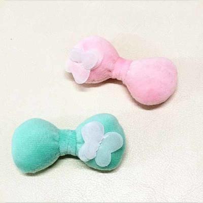 Flush Material Gift Ribbon Bow Customized Long Lifespan Garment Decoration Usage