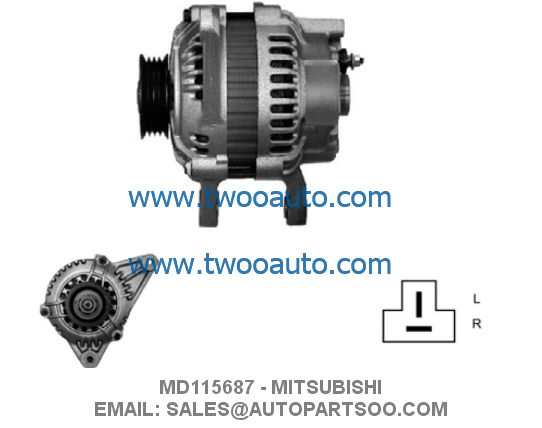 MD012085 MD102085 - MITSUBISHI Alternator 12V 60A Alternadores