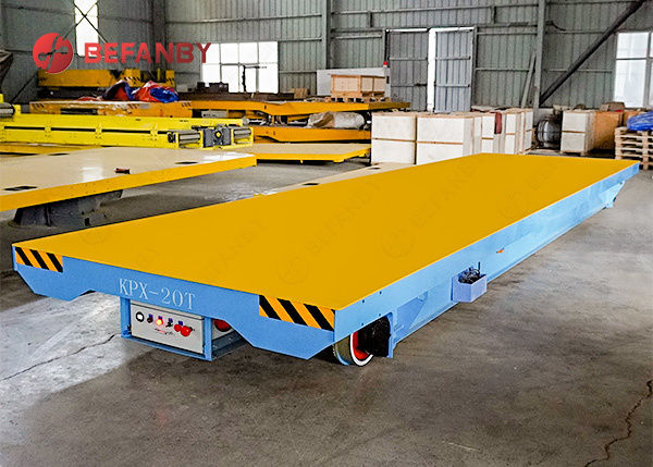 Environmental Rail Transfer Cart With Roller Conveyor