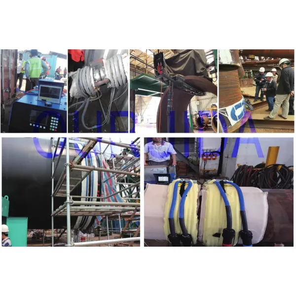 DSP-80kw Air Cooling Digital Induction Heating Machine/ Equipment for Preheating with Offshore Platform Welding