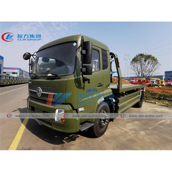Forças armadas 8 Ton Dongfeng Kingrun Flatbed Wrecker Tow Truck
