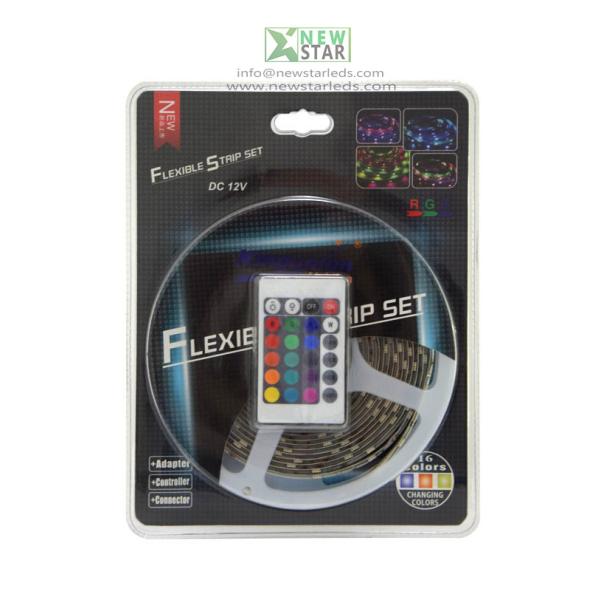 RGB Led Strip Kit with Blister Package, Blister Led Strip, DC12V LED Strip Kit