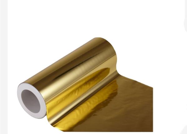 Customized Metalized BOPP Film Glitter Gold Aluminum Foil Laminated Polyester Film
