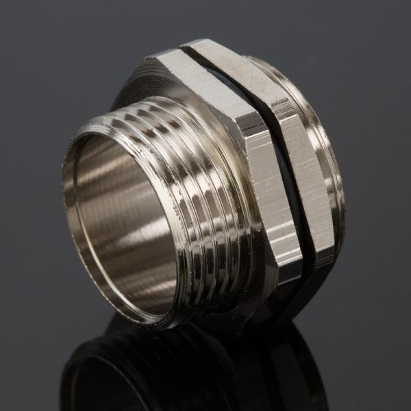 Electrical Oversized Brass Cable Gland M80 Nickel Plated IP68 16mm Thread