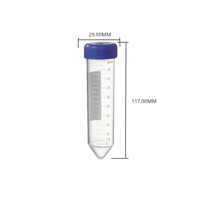 Factory Supply Disposable Conical Centrifuge Tube 50ml Plastic Centrifugal Tube for Laboratory Testing Tubes