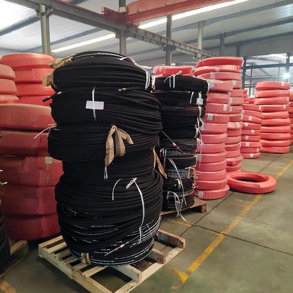 Double Epdm Hydraulic Oil Hose Pipe Fittings Weather Resistant