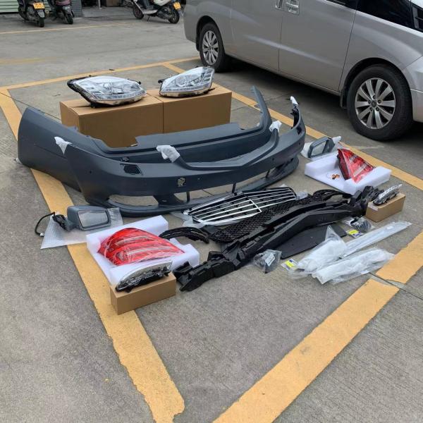 W211 S65 2006-2009 To 2010-2021 LED Headlights And Taillights Body Kit