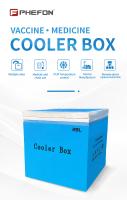 28Lilters Medical Cold Chain Transport Temperature Control Box With 50mm Insulation Thickness Medical Cooler Box
