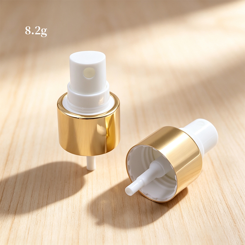 0.12ml Gold Aluminum-Plastic Pump Sprayer Perfume Mist For Bottle Cosmetic Packaging 24/410