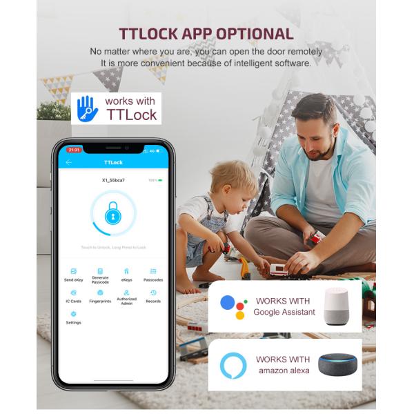 Алюминиевый сплав Антиблокировочный биометрический отпечаток пальца без ключа Туя умный дверной замок электронный цифровой умный дверной замок