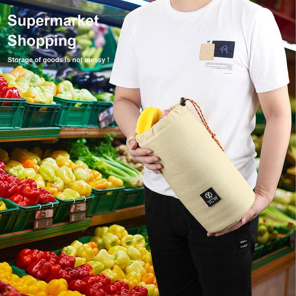 Drawstring Organic Cotton Mart Reusable Grocery Bags Reusable Canvas Shopping Bags