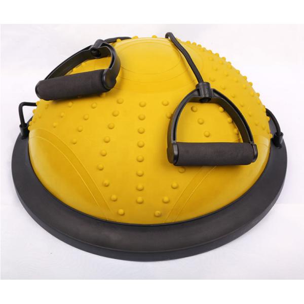 Gym fitness Strong Stability PVC Exercise half Stability Half Pilates 46cm diameter Yoga Ball with pump