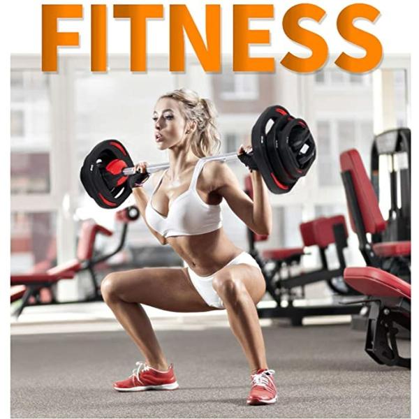 Rubber Coated Aerobics Barbell  Steel Rubber Material For Weight Lifting