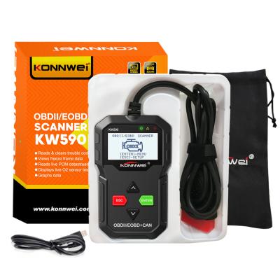 Lecteur de code d'analyseur de moteur d'outil/véhicule de balayage de KW590 Konnwei 2 ans de garantie