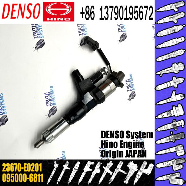 Injetor diesel 23670-E0201 095000-6811 do trilho comum de Hino J08E/J08C