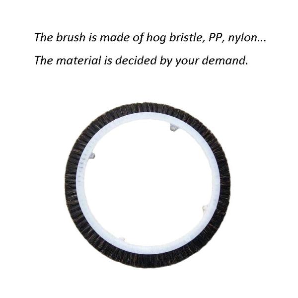 Wild Boar Bristle Textile Machine Brush 143mm 145mm Vibration Free