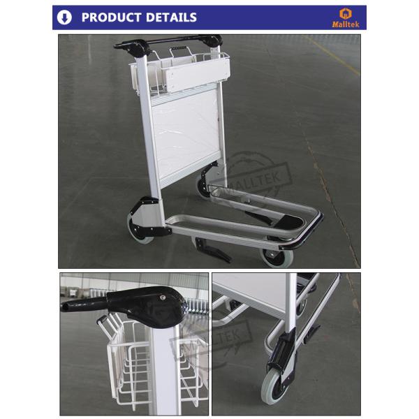 Standard Airport Luggage Baggage Trolley For Intermational Airport With Aluminum Alloy Material