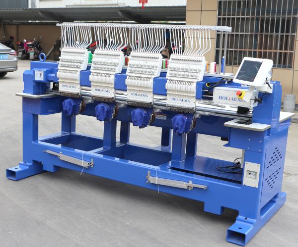 HOLIAUAM four head cap flat embroidery machine high quality like swf embroidery machine with DAHAO A18 system computer