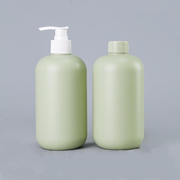 HDPE 500ml Plastic Shower Pump Bottles Green Lotion Gel Hand Sanitizer