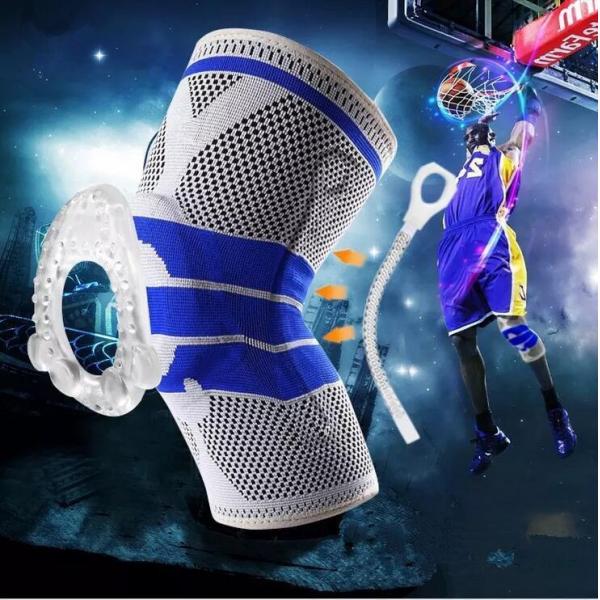 DFR357 Professional Silicone Knee Sleeve for Running Compression Sleeve Knee Support Brace