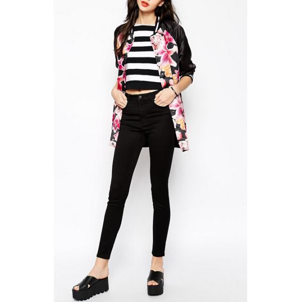 Women Floral Bomber Jacket