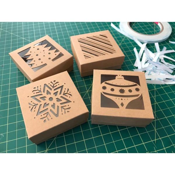 Подарочные коробки печенья рождества Папербоард, изготовленные на заказ подарочные коробки печенья праздника