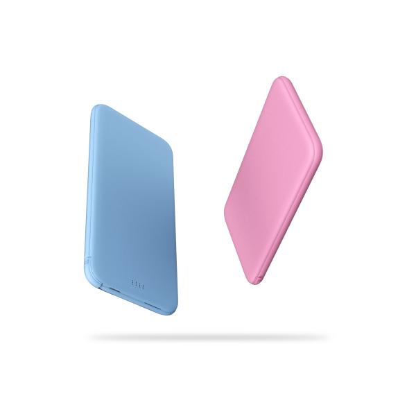 Super Flat Ultra Slim Mini 5000mah Power Bank Charger ABS + PCBA Material