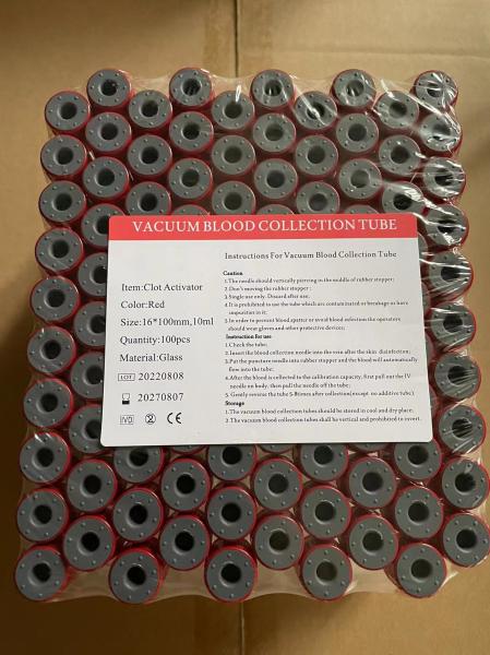 16*100mm 10ml No Addictive Tube Vacuum Blood Test Tube