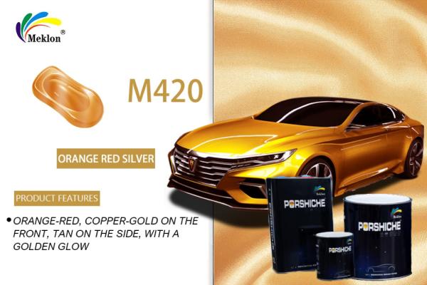 Durable Heatproof Orange Red Car Paint , Odorless Metallic Spray Paint For Cars