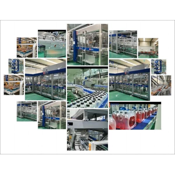 Fully Automatic Beverage Packaging Machine with Pneumatic Lifting Structure for 14000 Bph Production