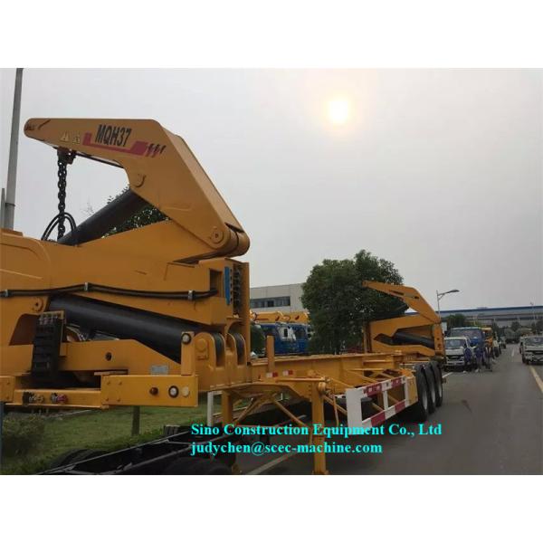 Трейлер МКХ37А контейнера Сиделифтер дистанционного управления установленный на трейлере 3 цапф Семи