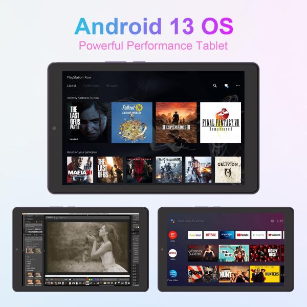 C Idea 9 Inch Tablet 5MP+8MP Educational Tablet For Teens with Pen CM935 Purple