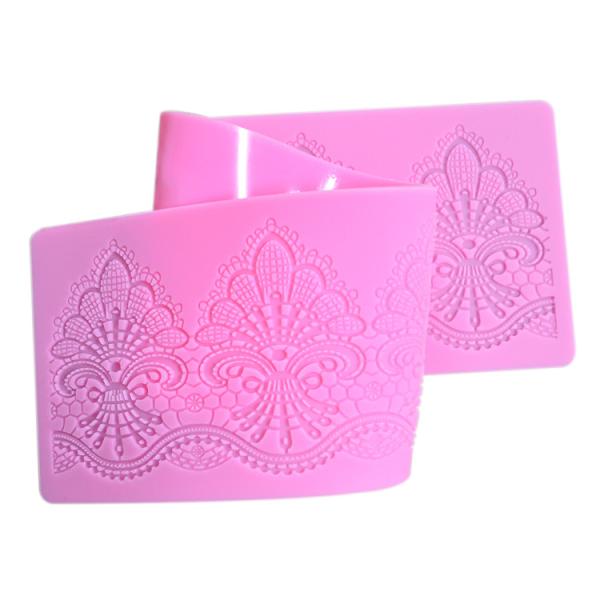 Homemade Silicone Baking Utensils Stocked Fondant Lace Moulds For Cake Decorating