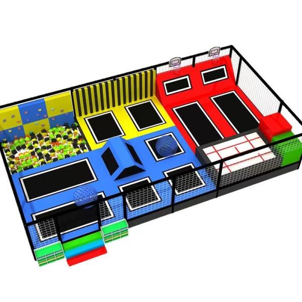 High Quality Custom Indoor Playground Kids Large Play Jumping Area Trampoline Park