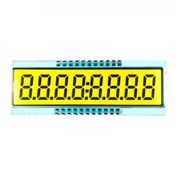 Wholesale 8 Blue Yellow Digit STN LCD Display From Chinese Manufacturer for Customized Products