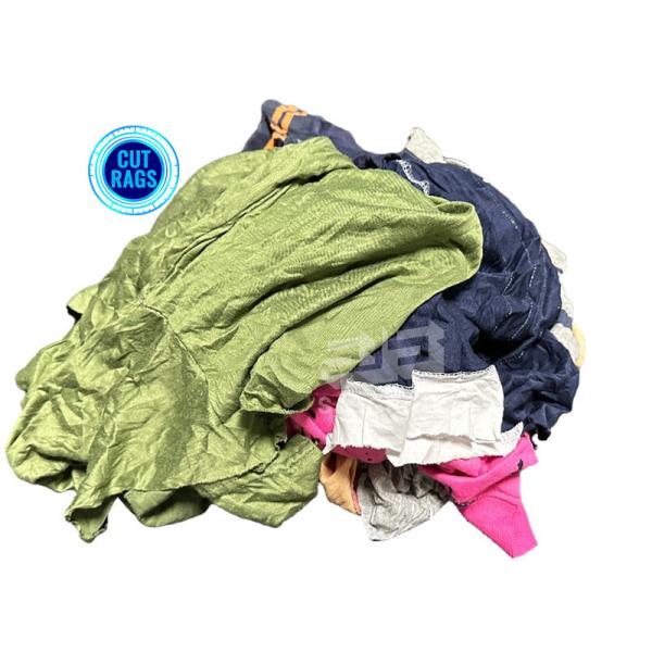 Multicolor cotton fabric scraps Mixed Cotton rags Industrial wiping rag trapos industriales for wiping oil