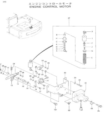 4257164 sensor do ângulo de EX120-3 EX200 para peças sobresselentes da máquina escavadora de Hitachi