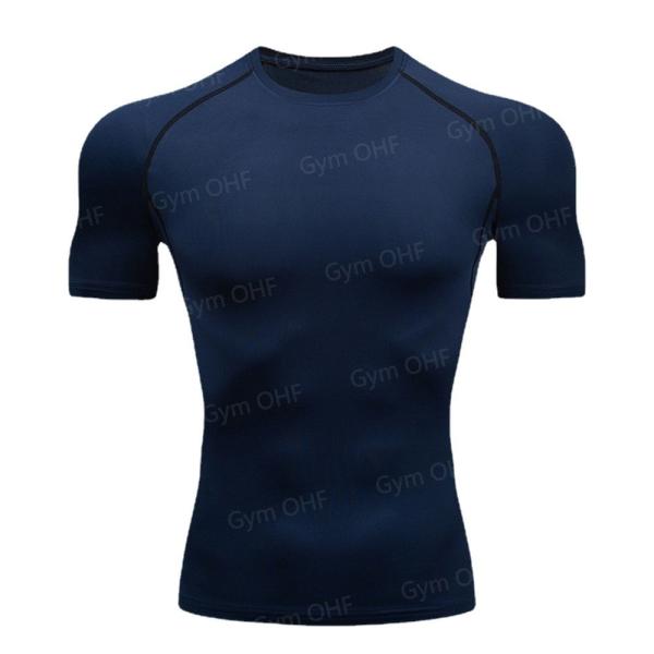 XMAMLON Men's Short-sleeved Tight T-shirt Perfect for Athletic Compression Training