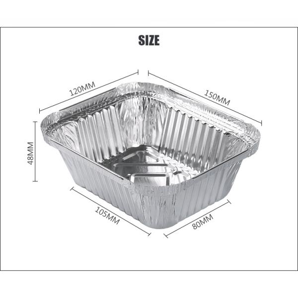 Маленькие фольганые кастрюли Серия Маленькие фольганые пекарни Хлебная кастрюля Хлебная кастрюля одноразовая