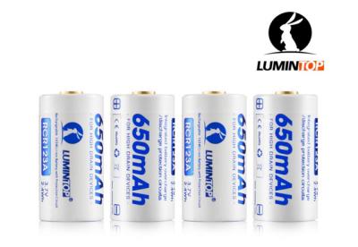 Circuit Protected RCR123A Rechargeable Flashlight Batteries 3.7V 650mAh Capacity
