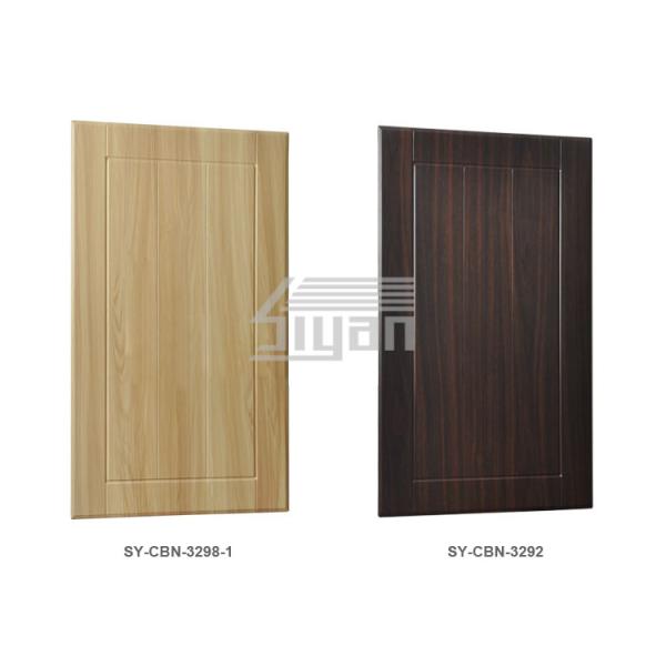 Pvc Moulded Replacement Kitchen Unit Doors , Bathroom Laminate Cabinet Doors