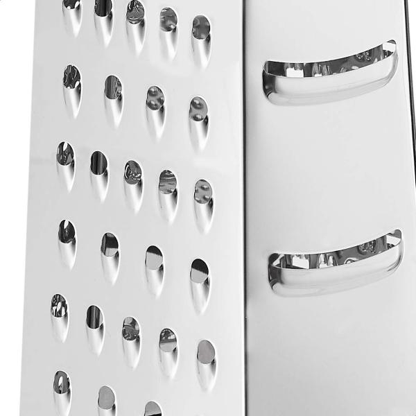 Convenient Handheld Vegetable Slicer and Cheese Grater with Stainless Steel 6-Sided Design
