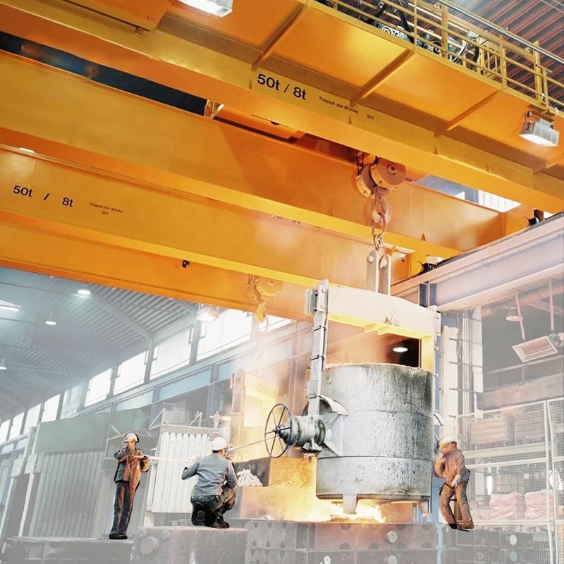 High Technique Double Girder Casting Bridge Crane 20ton 30ton 22ton QDY Typed Steel Plant Using