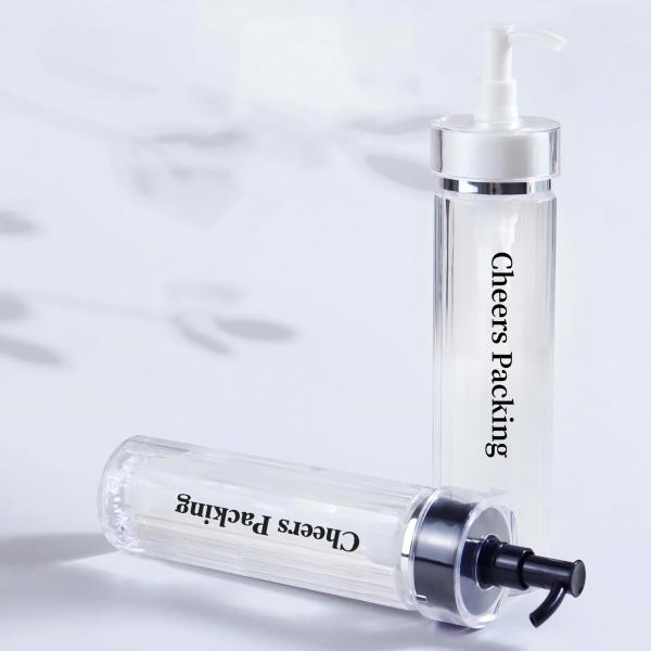 Bouteilles cosmétiques en PET de 140 ml pour lotion, huile essentielle avec pompe Bouteilles cosmétiques en PET en gros