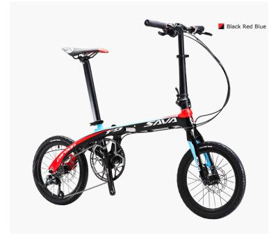 16 capacidade de carga dura do quadro 100KG da velocidade da bicicleta 9 da dobradura da fibra do carbono da polegada