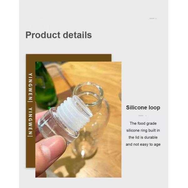 Minimalist Design Style 500ml BPA-Free Borosilicate Glass Water Bottle with Time Marker