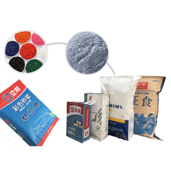 Brown naturel adapté aux besoins du client a collé la construction industrielle de sacs en papier de Multiwall de valve